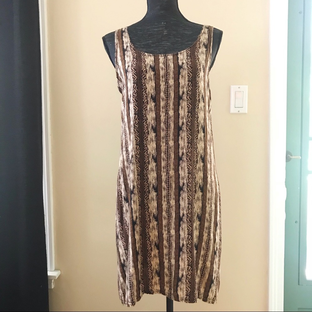 Handmade Aztec Printed Shift Dress